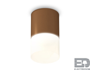 Комплект накладного светильника с акрилом XS6304042 SCF/FR кофе песок/белый матовый MR16 GU5.3 (C6304, N6252) - цена и фото
