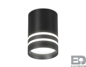 Накладной светодиодный точечный светильник TN242 BK/S черный/песок LED 4200K 12W D80*100 - цена и фото