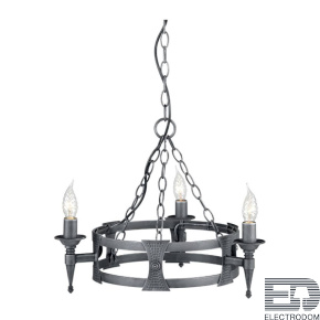 Подвесная люстра Elstead Lighting SAXON SAX3-BLK-SIL - цена и фото