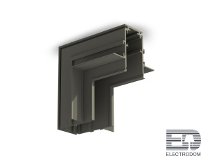 Коннектор угловой внутренний для встраиваемого шинопровода Magnetic GL3363 BK черный - цена и фото