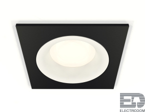 Комплект встраиваемого светильника XC7632001 SBK/SWH черный песок/белый песок MR16 GU5.3 (C7632, N7010) - цена и фото