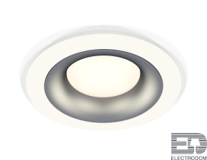 Комплект встраиваемого светильника XC7621004 SWH/MCH белый песок/хром матовый MR16 GU5.3 (C7621, N7013) - цена и фото