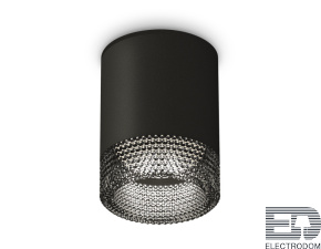 Комплект накладного светильника с композитным хрусталем XS6302041 SBK/BK черный песок/тонированный MR16 GU5.3 (C6302, N6151) - цена и фото