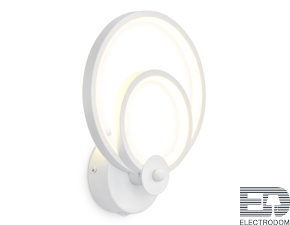 Настенный светодиодный светильник с выключателем FL419 WH белый LED 4200K 20W 240*190*80 - цена и фото