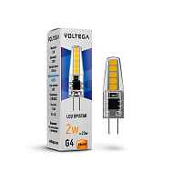 Лампа светодиодная Voltega G4 2W 2800K прозрачная VG9-K1G4warm2W 7144 - цена и фото