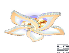 Потолочный светодиодный светильник с пультом FA1724/5 GD золото 113W 630*600*100 (ПДУ РАДИО 2.4G) - цена и фото