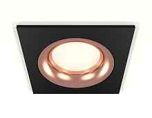 Комплект встраиваемого светильника XC7632006 SBK/PPG черный песок/золото розовое полированное MR16 GU5.3 (C7632, N7015) - цена и фото