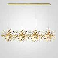 Люстра Tezani Argent Suspension Linear Gold 4L 140 ImperiumLoft - цена и фото