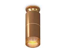 Комплект накладного светильника с композитным хрусталем XS6304191 SCF/PYG/CF кофе песок/золото желтое полированное/кофе MR16 GU5.3 - цена и фото